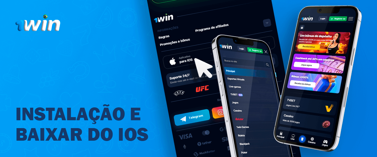 Aplicação móvel 1Win para iOS